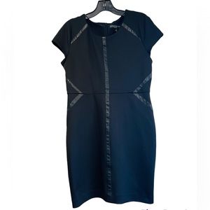GENERATION LOVE***Black w/Leather Detailing Dress**Med. $348